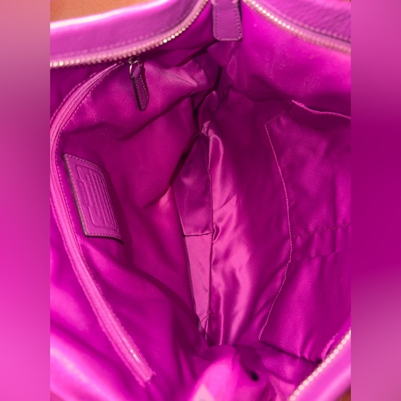 BNWT Vintage Authentic Coach Park Pebbled Leather Hobo – Amethyst #F23293 - Picture 7 of 9